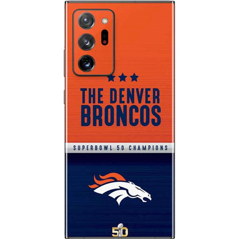 NFL Denver Broncos Super Bowl 50 Champions Galaxy Note20 Ultra 5G Skin