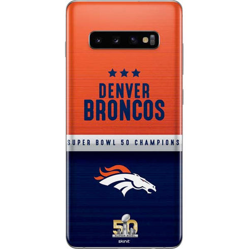 NFL Denver Broncos Super Bowl 50 Champions Galaxy S10 Plus Skin