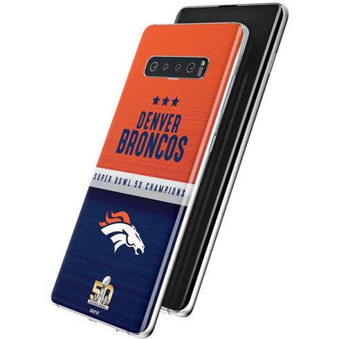 NFL Denver Broncos Super Bowl 50 Champions Galaxy S10 Plus Skin