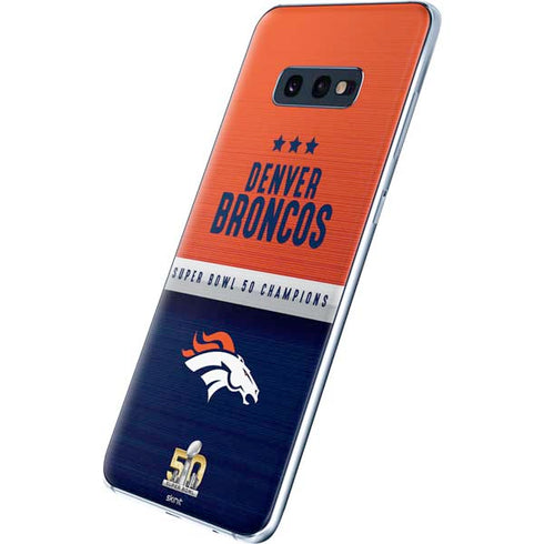 NFL Denver Broncos Super Bowl 50 Champions Galaxy S10e Skin