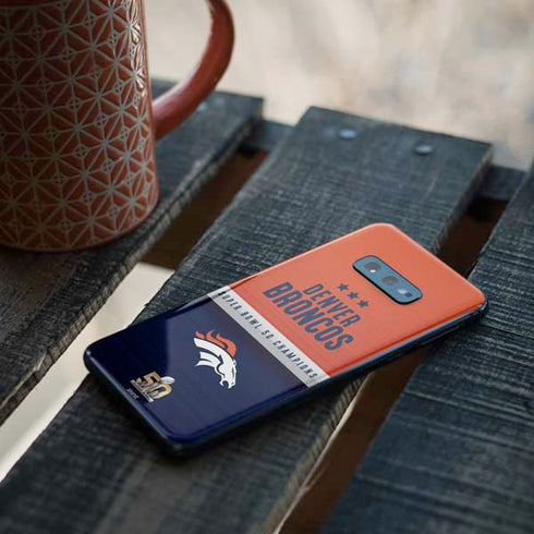 NFL Denver Broncos Super Bowl 50 Champions Galaxy S10e Skin