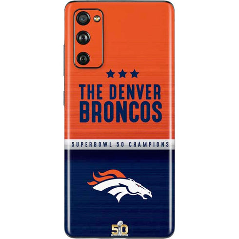 NFL Denver Broncos Super Bowl 50 Champions Galaxy S20 Fan Edition Skin