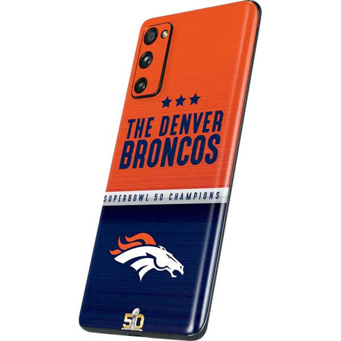 NFL Denver Broncos Super Bowl 50 Champions Galaxy S20 Fan Edition Skin