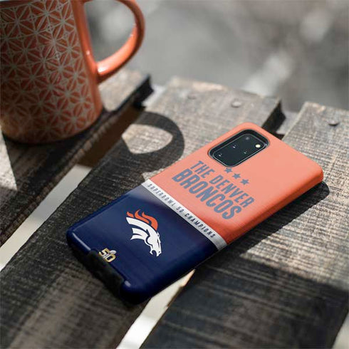 NFL Denver Broncos Super Bowl 50 Champions Galaxy S20 Plus Pro Case