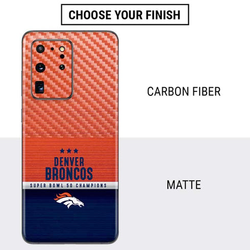 NFL Denver Broncos Super Bowl 50 Champions Galaxy S20 Ultra 5G Skin