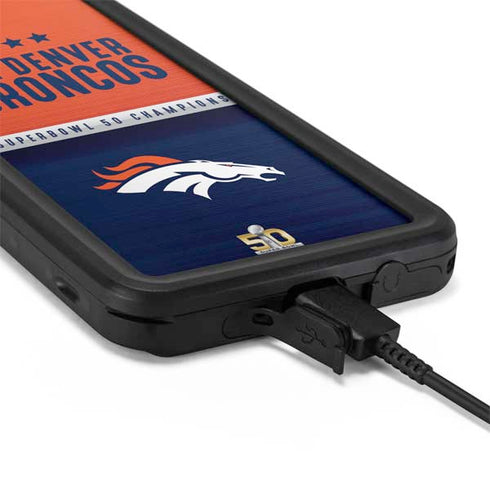 NFL Denver Broncos Super Bowl 50 Champions Galaxy S20 Waterproof Case