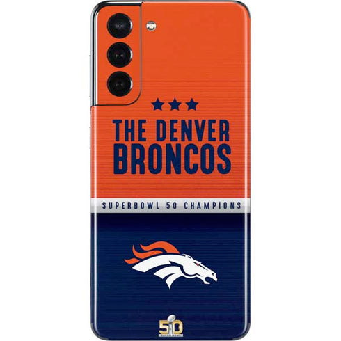 NFL Denver Broncos Super Bowl 50 Champions Galaxy S21 5G Skin