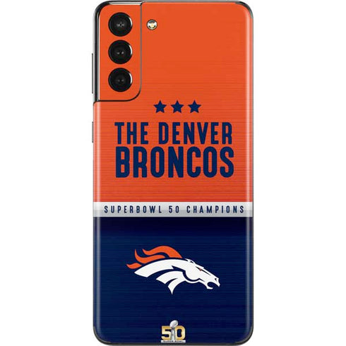 NFL Denver Broncos Super Bowl 50 Champions Galaxy S21 Plus 5G Skin