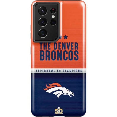 NFL Denver Broncos Super Bowl 50 Champions Galaxy S21 Ultra 5G Pro Case