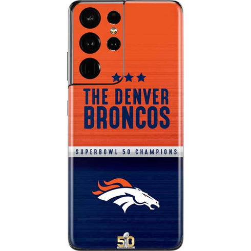 NFL Denver Broncos Super Bowl 50 Champions Galaxy S21 Ultra 5G Skin