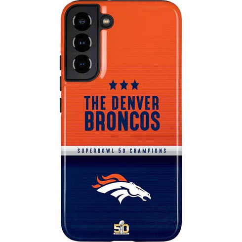 NFL Denver Broncos Super Bowl 50 Champions Galaxy S22 Plus Pro Case