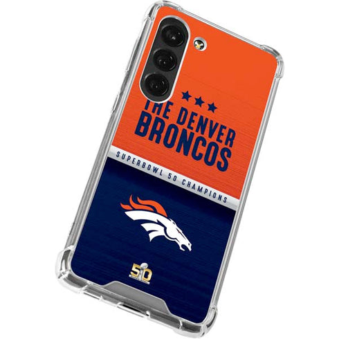 NFL Denver Broncos Super Bowl 50 Champions Galaxy S23 Clear Case