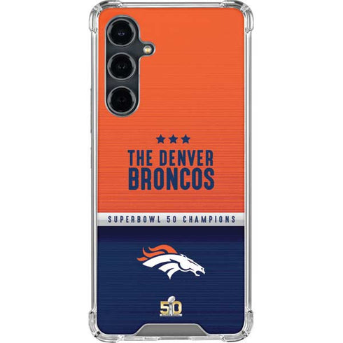 NFL Denver Broncos Super Bowl 50 Champions Galaxy S23 FE Clear Case