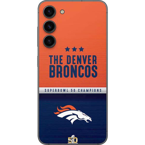 NFL Denver Broncos Super Bowl 50 Champions Galaxy S23 Plus Skin