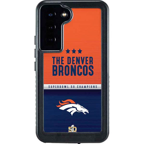 NFL Denver Broncos Super Bowl 50 Champions Galaxy S23 Plus Waterproof Case