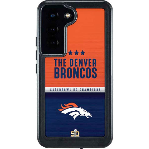 NFL Denver Broncos Super Bowl 50 Champions Galaxy S23 Waterproof Case