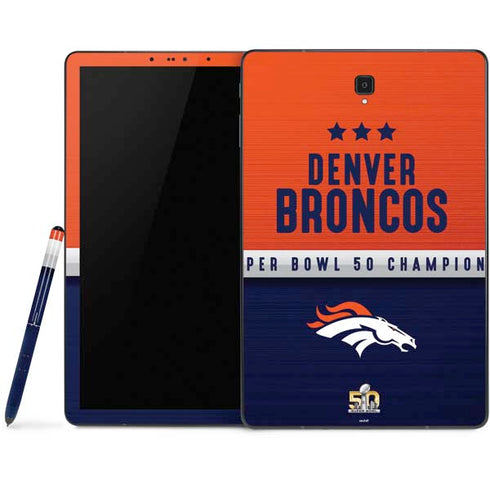 NFL Denver Broncos Super Bowl 50 Champions Samsung Galaxy Tab Skin