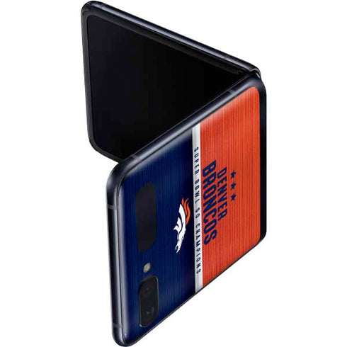NFL Denver Broncos Super Bowl 50 Champions Galaxy Z Flip Skin