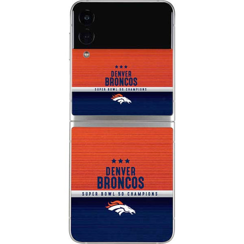 NFL Denver Broncos Super Bowl 50 Champions Galaxy Z Flip3 5G Skin