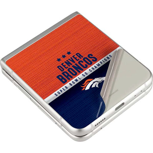 NFL Denver Broncos Super Bowl 50 Champions Galaxy Z Flip3 5G Skin