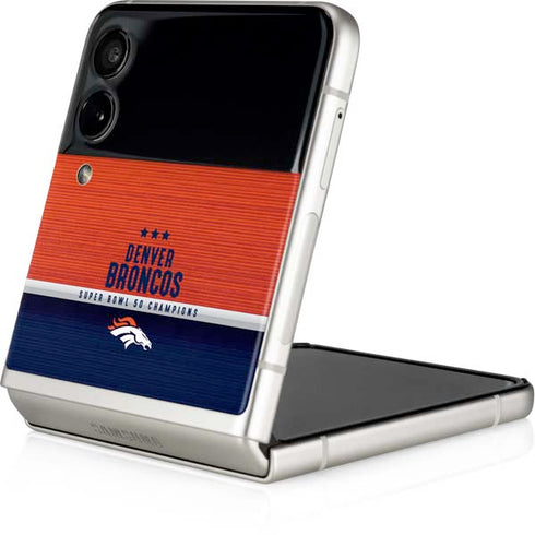 NFL Denver Broncos Super Bowl 50 Champions Galaxy Z Flip3 5G Skin