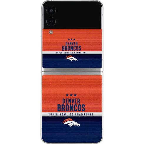 NFL Denver Broncos Super Bowl 50 Champions Galaxy Z Flip4 5G Skin