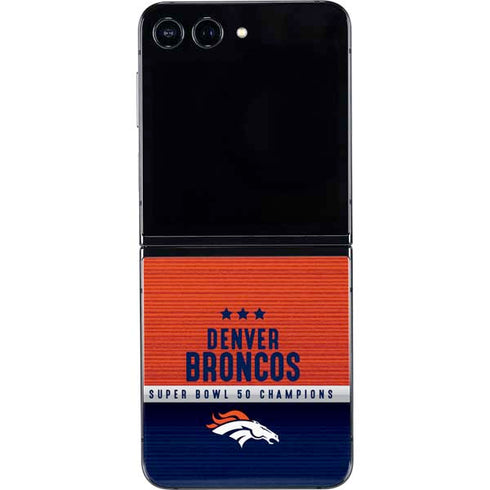 NFL Denver Broncos Super Bowl 50 Champions Galaxy Z Flip5 5G Skin