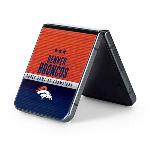 NFL Denver Broncos Super Bowl 50 Champions Galaxy Z Flip5 5G Skin