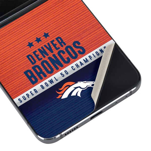 NFL Denver Broncos Super Bowl 50 Champions Galaxy Z Flip5 5G Skin