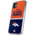 NFL Denver Broncos Super Bowl 50 Champions iPhone 11 Clear Case