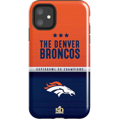 NFL Denver Broncos Super Bowl 50 Champions iPhone 11 Impact Case