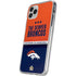 NFL Denver Broncos Super Bowl 50 Champions iPhone 11 Pro Clear Case