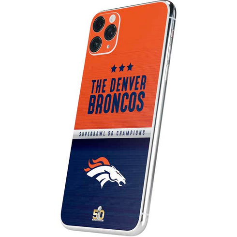 NFL Denver Broncos Super Bowl 50 Champions iPhone 11 Pro Max Skin