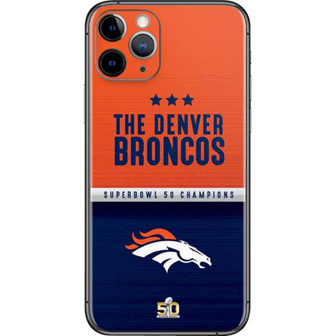 NFL Denver Broncos Super Bowl 50 Champions iPhone 11 Pro Skin