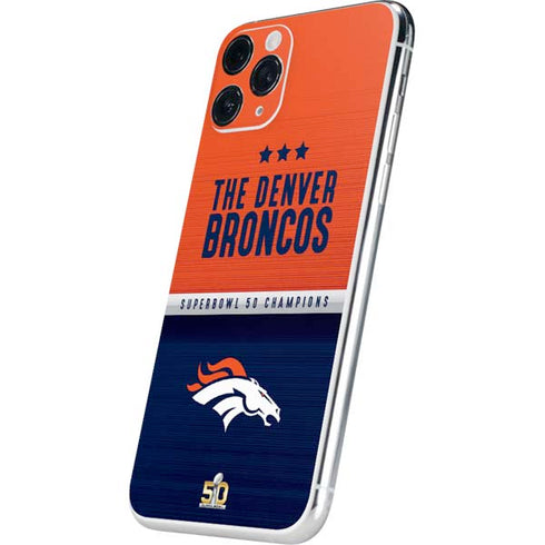 NFL Denver Broncos Super Bowl 50 Champions iPhone 11 Pro Skin
