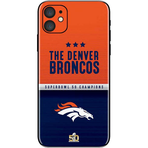 NFL Denver Broncos Super Bowl 50 Champions iPhone 11 Skin