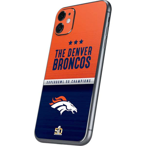 NFL Denver Broncos Super Bowl 50 Champions iPhone 11 Skin