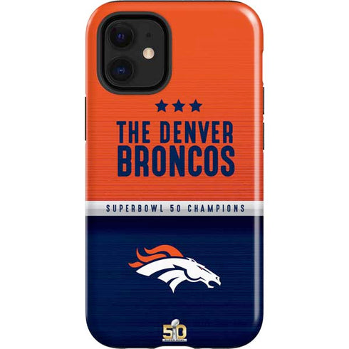 NFL Denver Broncos Super Bowl 50 Champions iPhone 12 Mini Impact Case