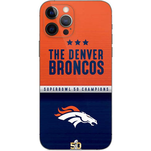 NFL Denver Broncos Super Bowl 50 Champions iPhone 12 Pro Skin