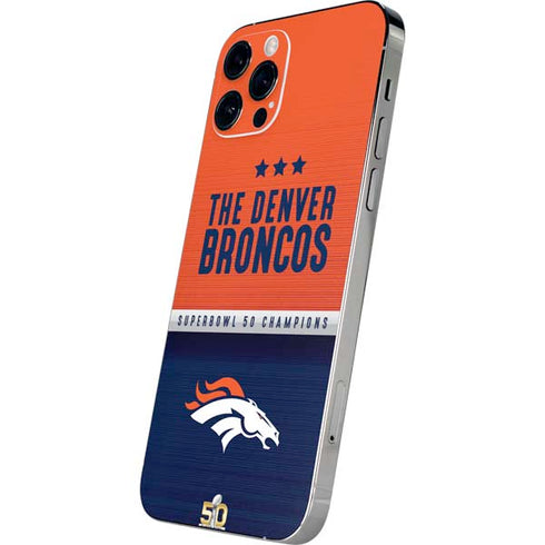 NFL Denver Broncos Super Bowl 50 Champions iPhone 12 Pro Skin