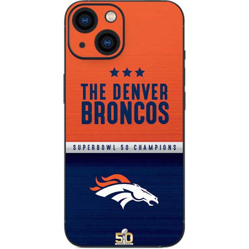 NFL Denver Broncos Super Bowl 50 Champions iPhone 13 Mini Skin