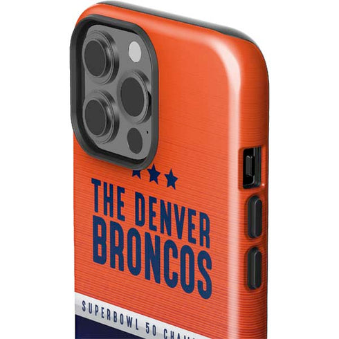 NFL Denver Broncos Super Bowl 50 Champions iPhone 13 Pro Max Impact Case