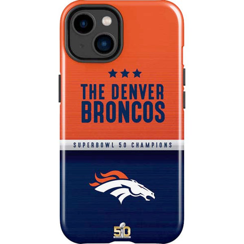 NFL Denver Broncos Super Bowl 50 Champions iPhone 15 Plus Impact Case