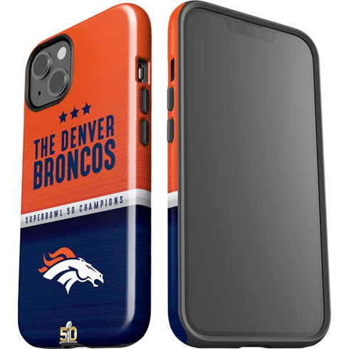 NFL Denver Broncos Super Bowl 50 Champions iPhone 15 Plus Impact Case