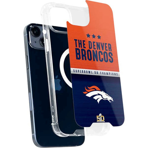 NFL Denver Broncos Super Bowl 50 Champions iPhone 15 Plus MagSafe Case