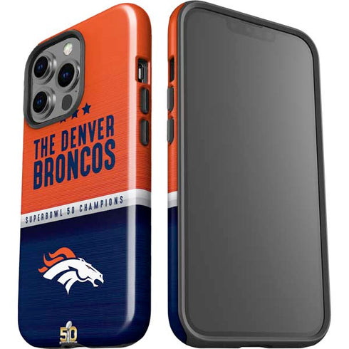 NFL Denver Broncos Super Bowl 50 Champions iPhone 14 Pro Impact Case