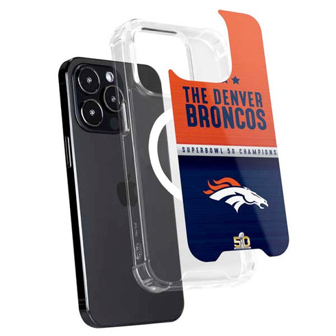 NFL Denver Broncos Super Bowl 50 Champions iPhone 15 Pro MagSafe Case