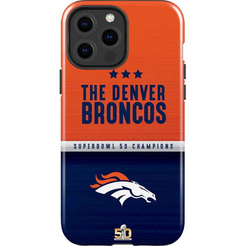 NFL Denver Broncos Super Bowl 50 Champions iPhone 15 Pro Max Impact Case