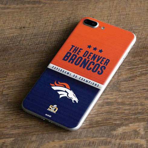 NFL Denver Broncos Super Bowl 50 Champions iPhone 8 Plus Skin