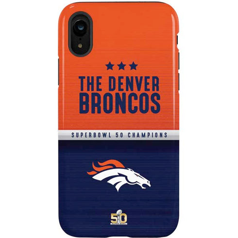 NFL Denver Broncos Super Bowl 50 Champions iPhone XR Pro Case